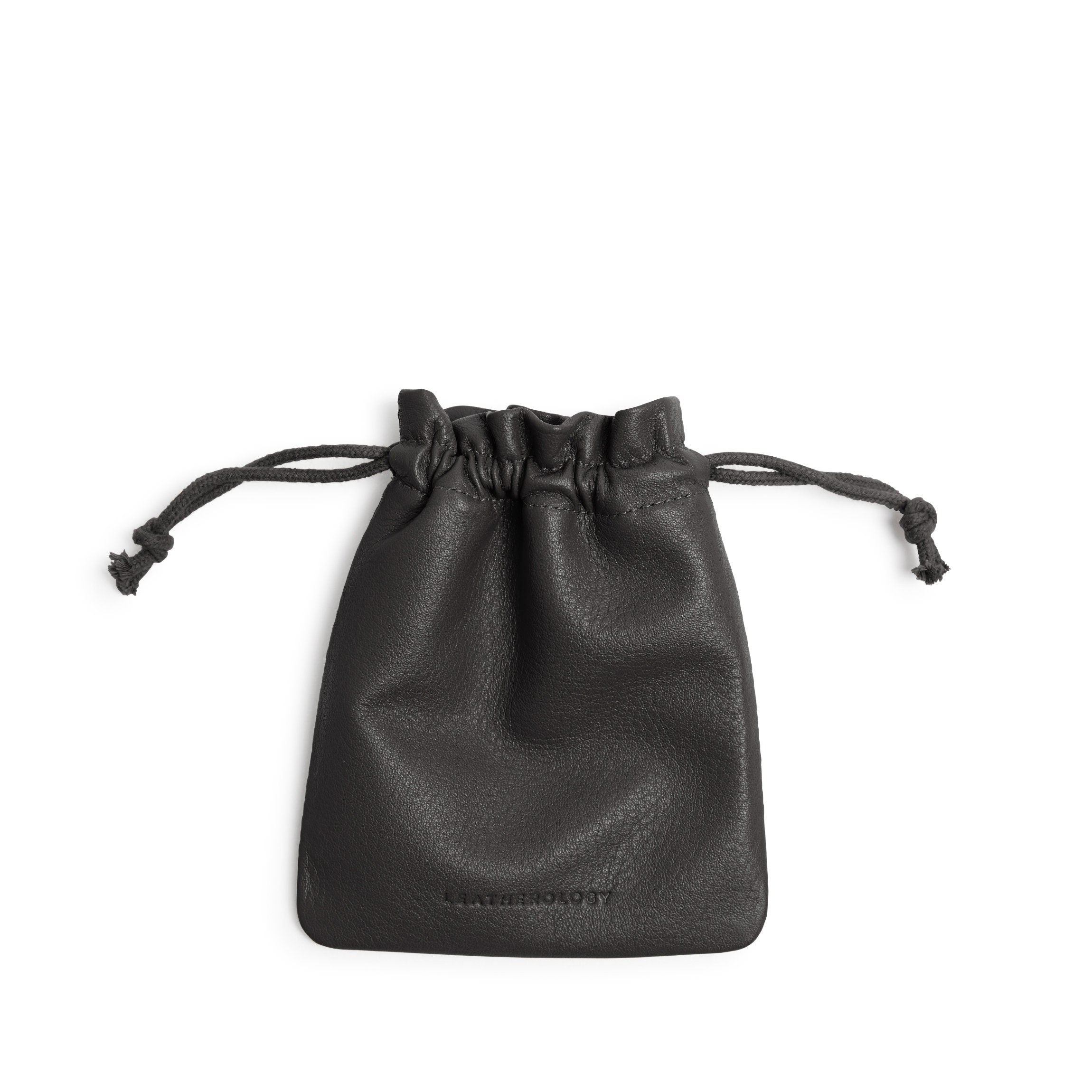 Flat Drawstring Pouch Black Onyx