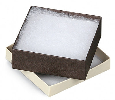 Cotton Filled Cardboard Ring or Earring Box