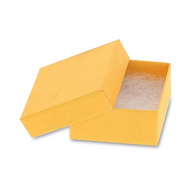 Cotton Filled Cardboard Ring or Earring Box