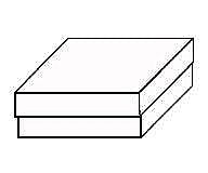 Cotton Filled Cardboard Ring or Earring Box