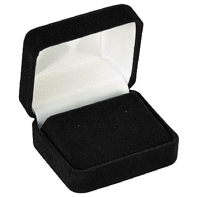 Velour Double Earring Box with White Sleeve