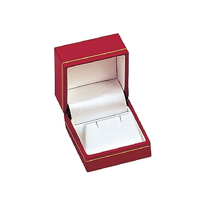 Paper Covered Single Earring Box with Gold Accent