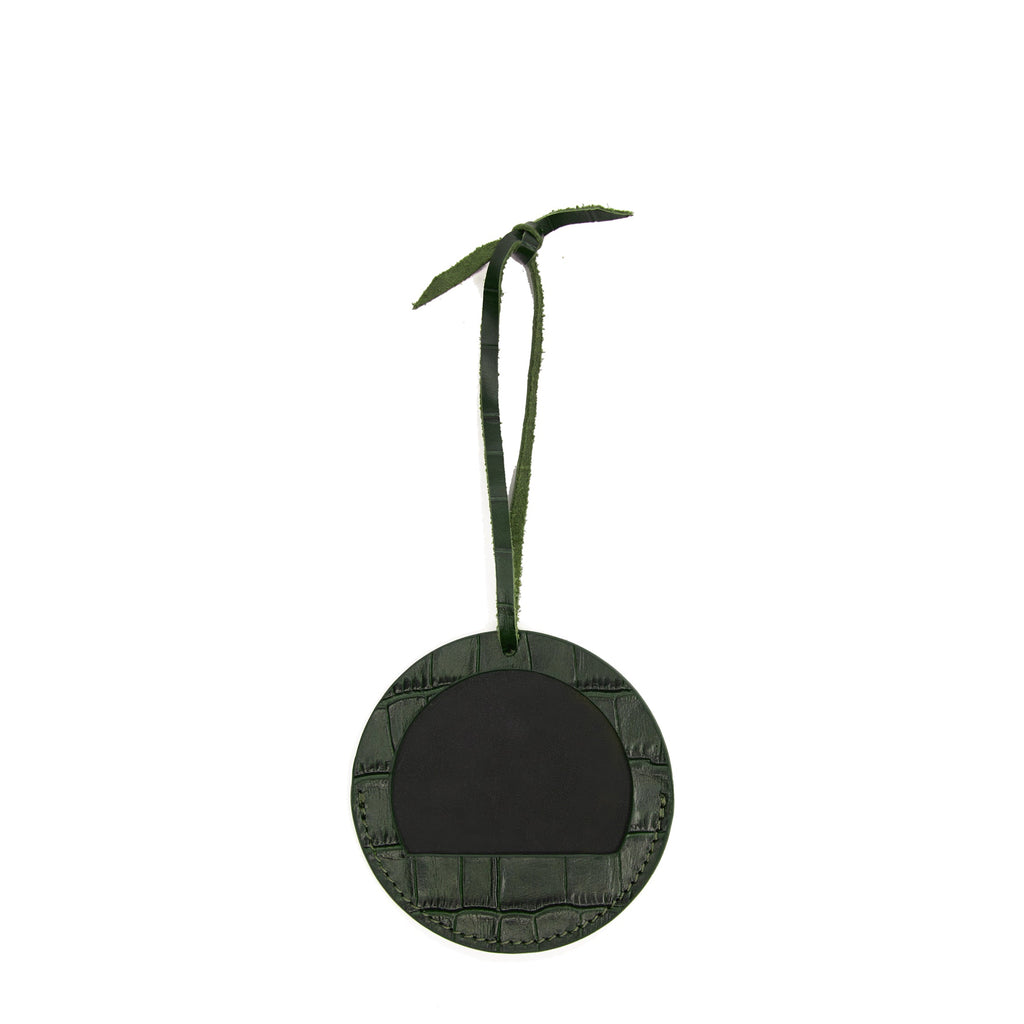 Round Photo Frame Ornament Forest Croc