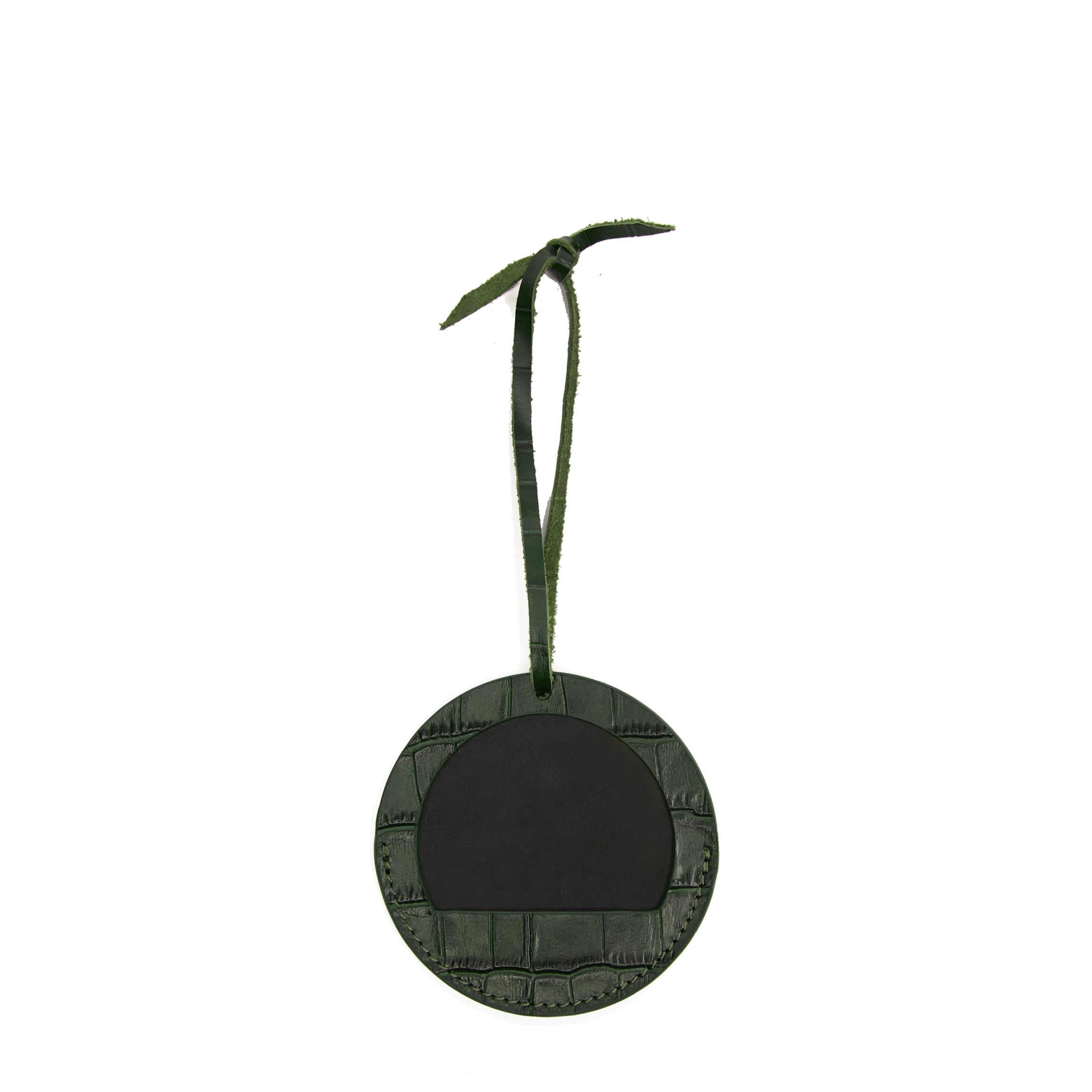 Round Photo Frame Ornament Forest Croc