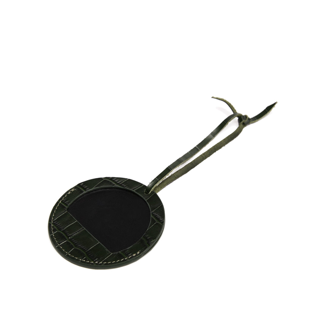 Round Photo Frame Ornament Forest Croc