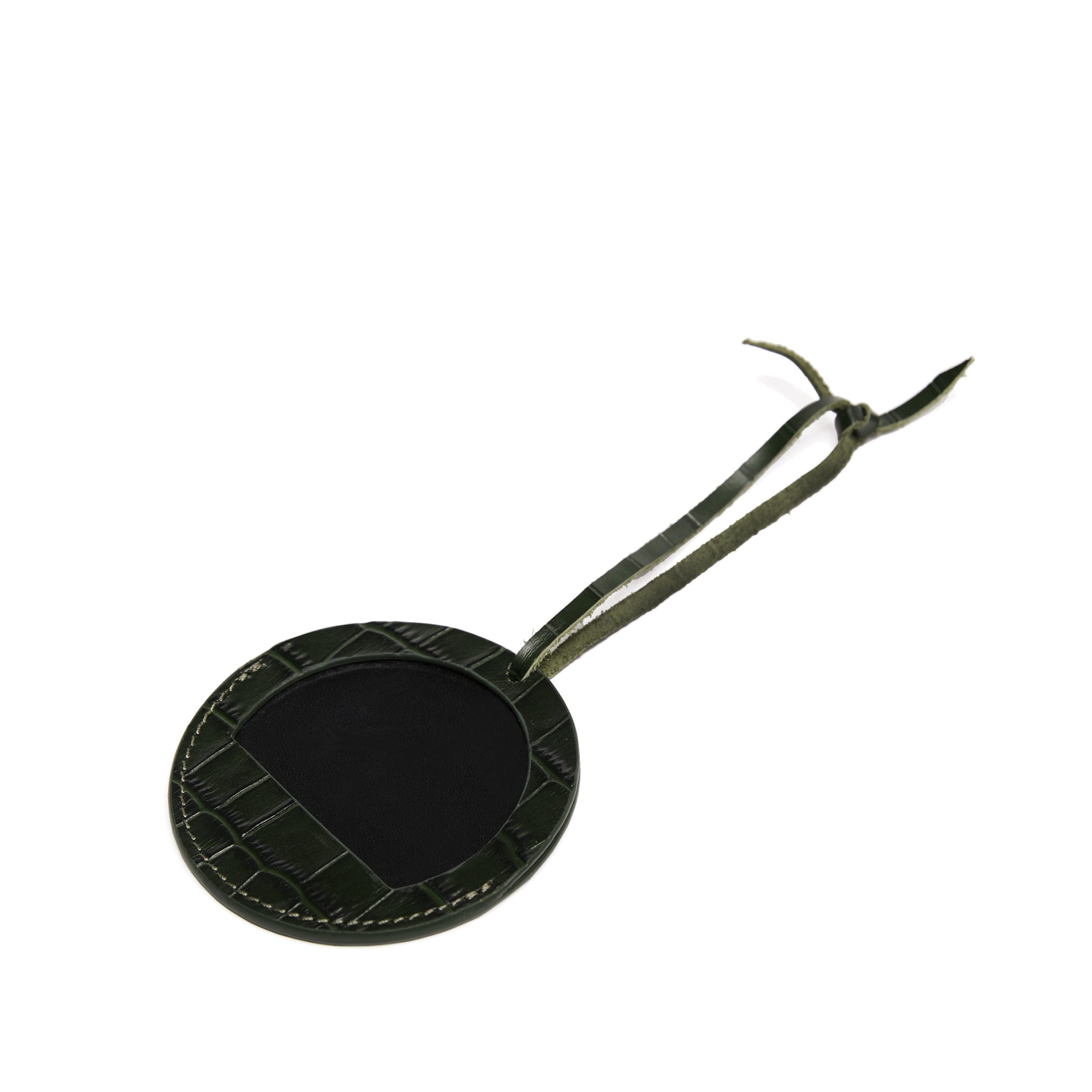 Round Photo Frame Ornament Forest Croc