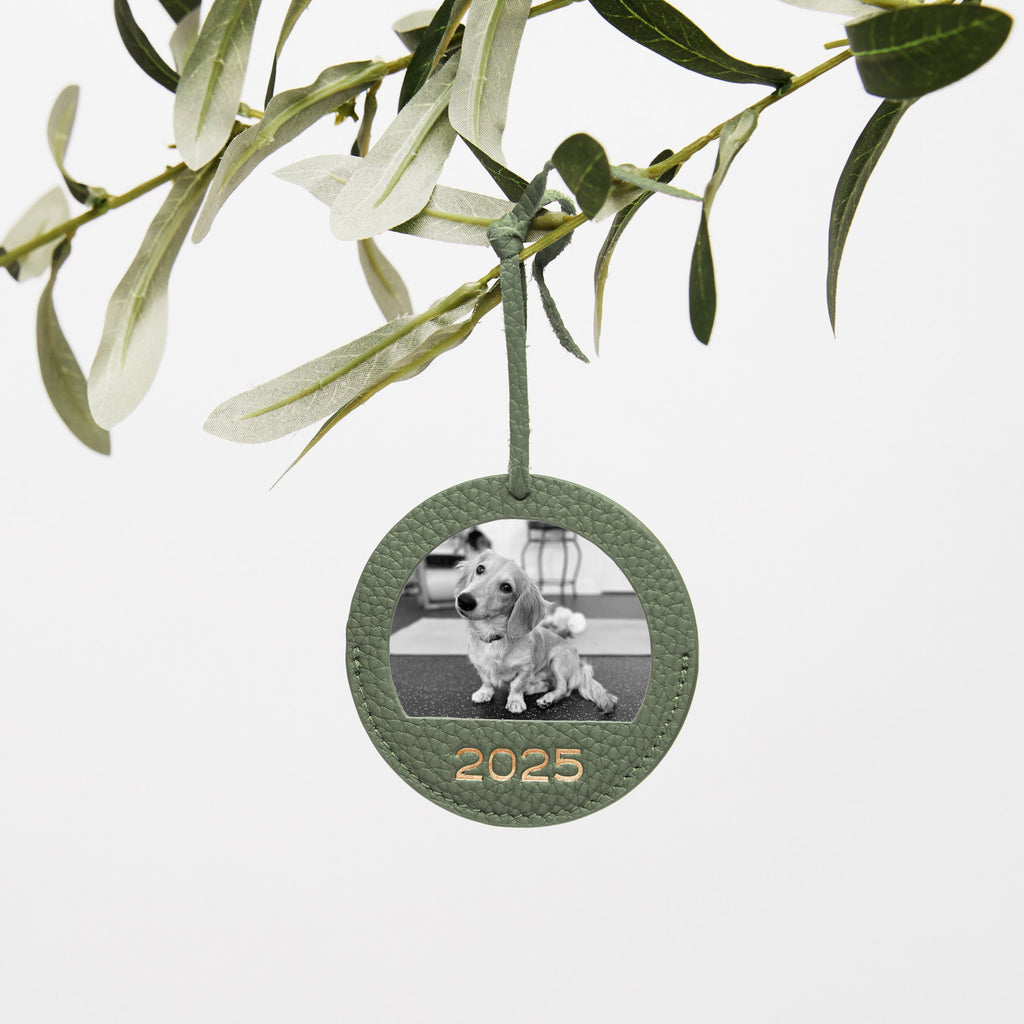 Round Photo Frame Ornament Moss