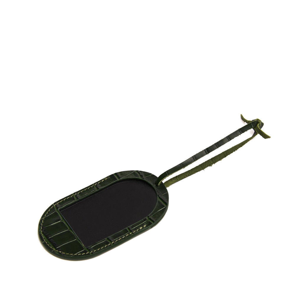 Oval Photo Frame Ornament Forest Croc