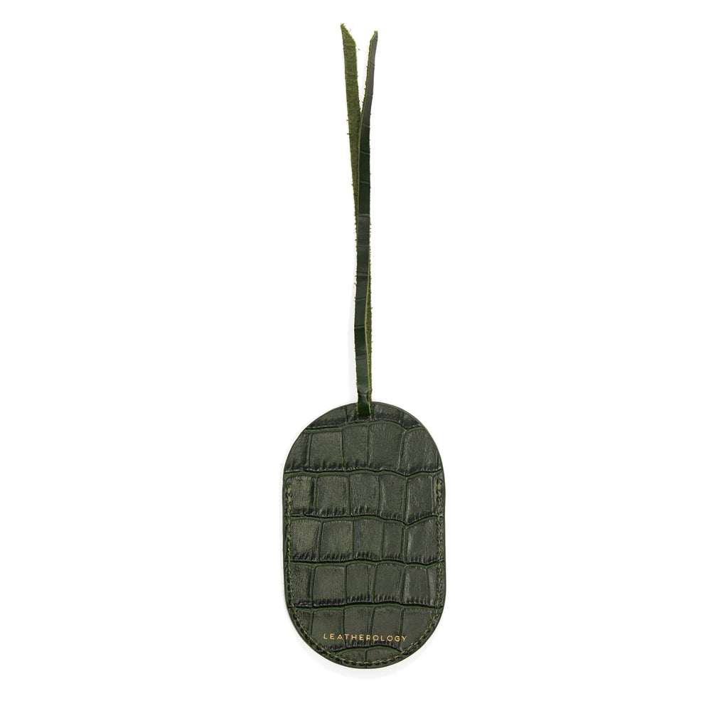 Oval Photo Frame Ornament Forest Croc