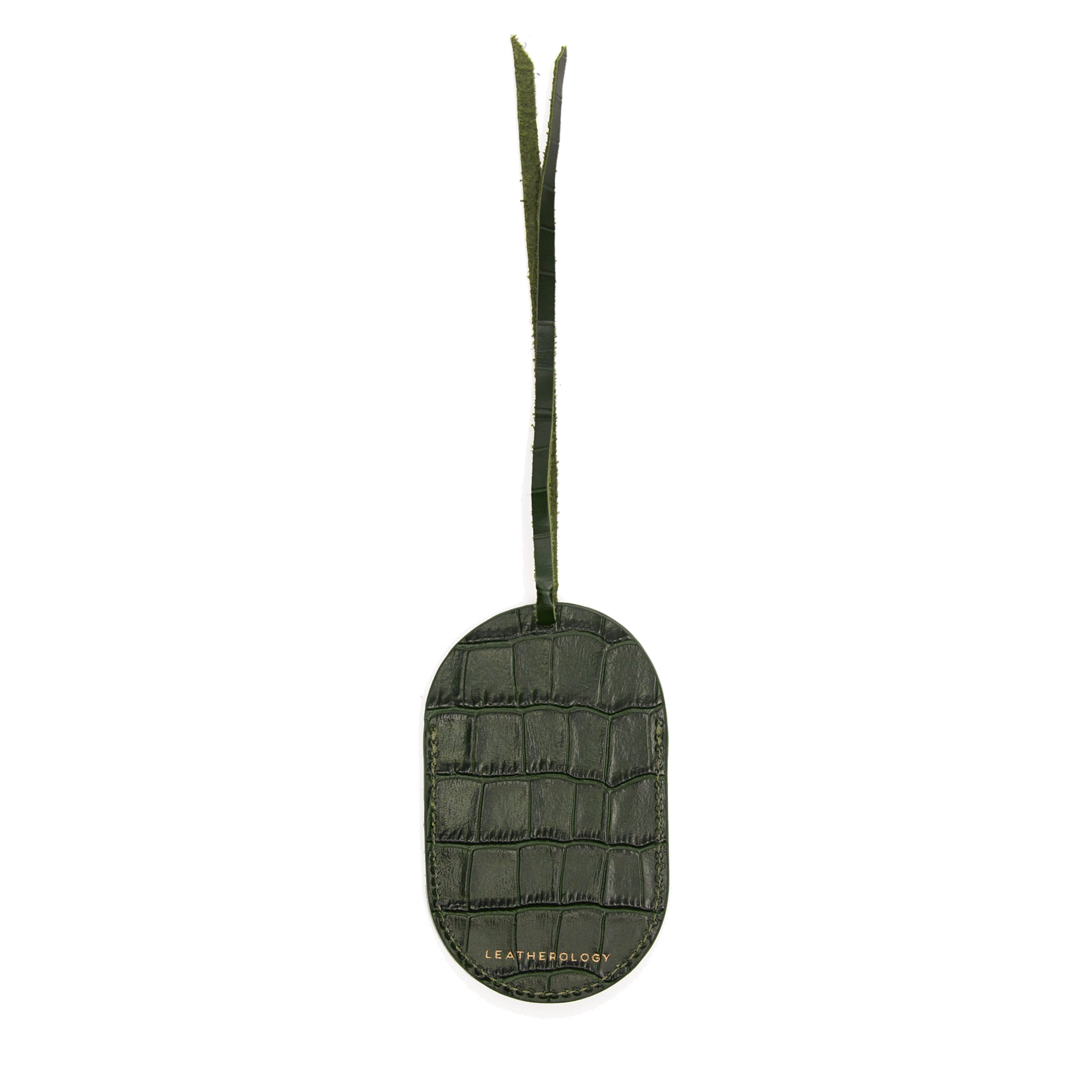 Oval Photo Frame Ornament Forest Croc