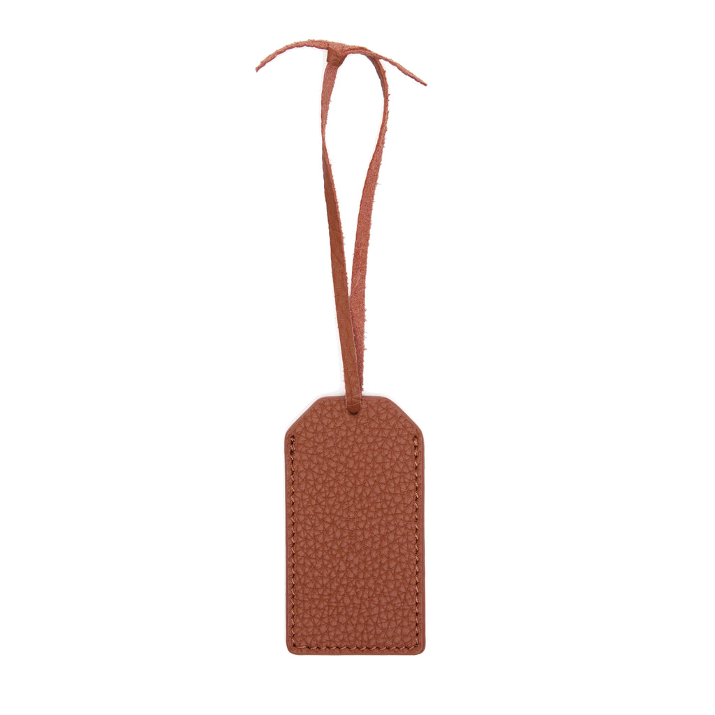 Leather Gift Tag Saddle Brown