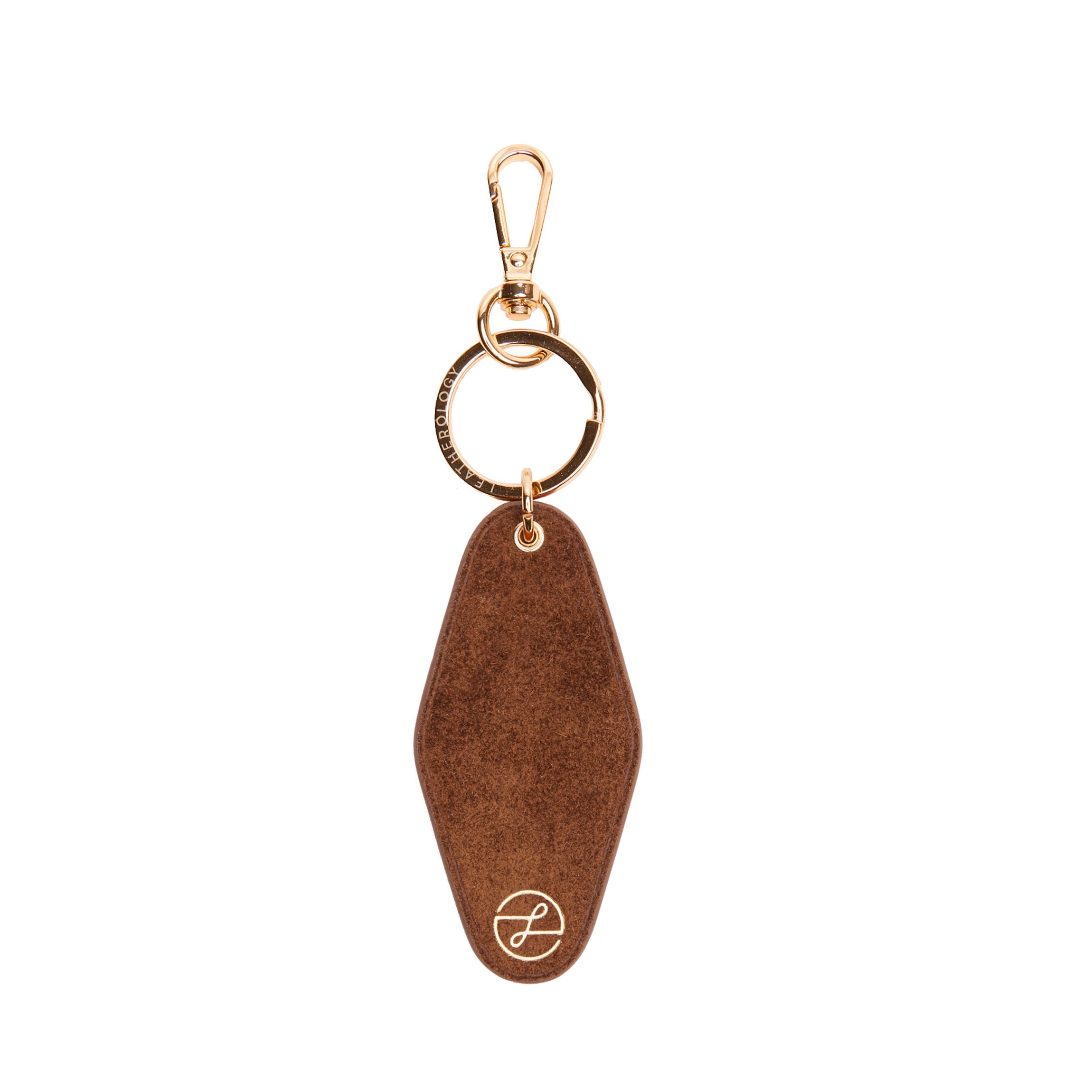 Hotel Keychain Russet Suede