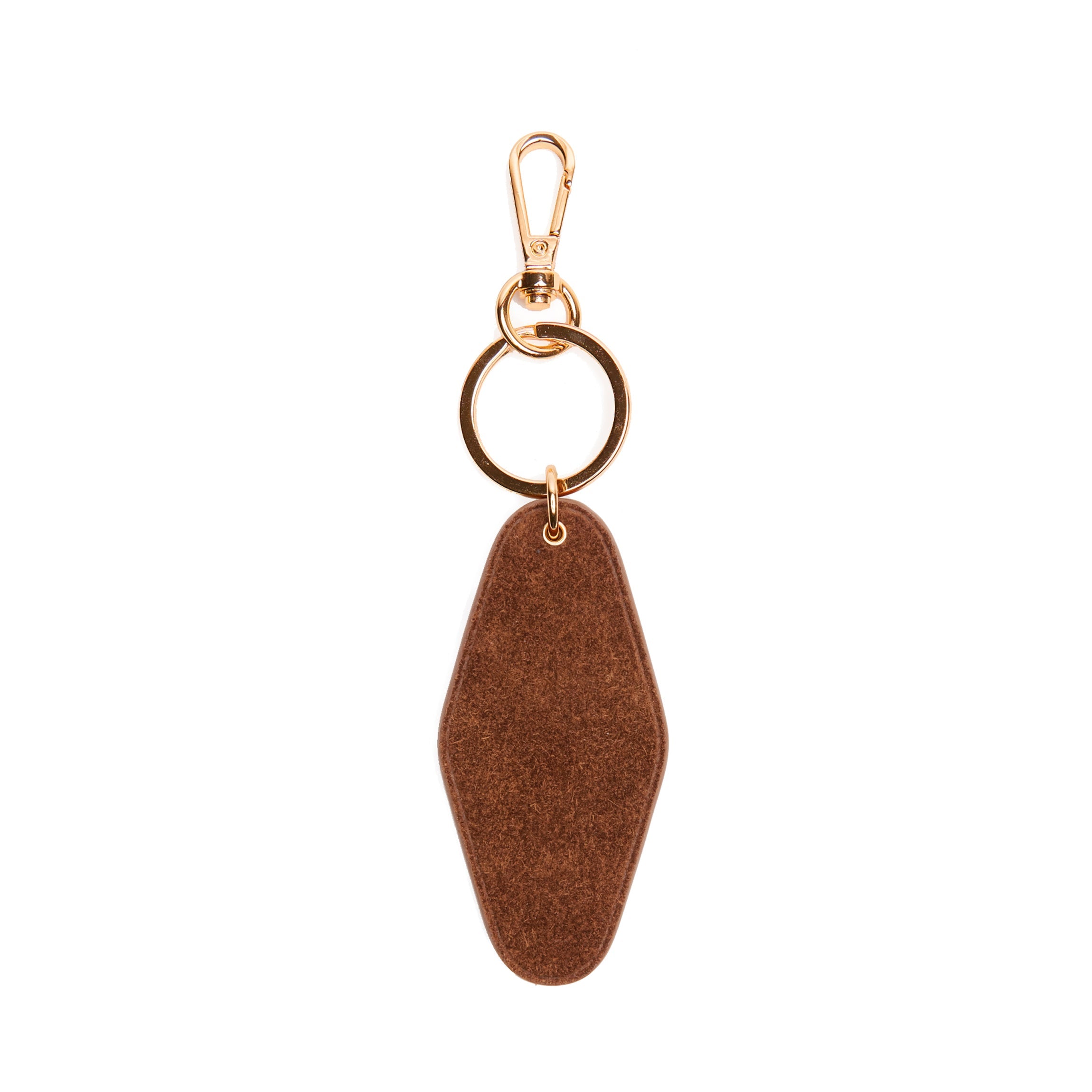 Hotel Keychain Russet Suede