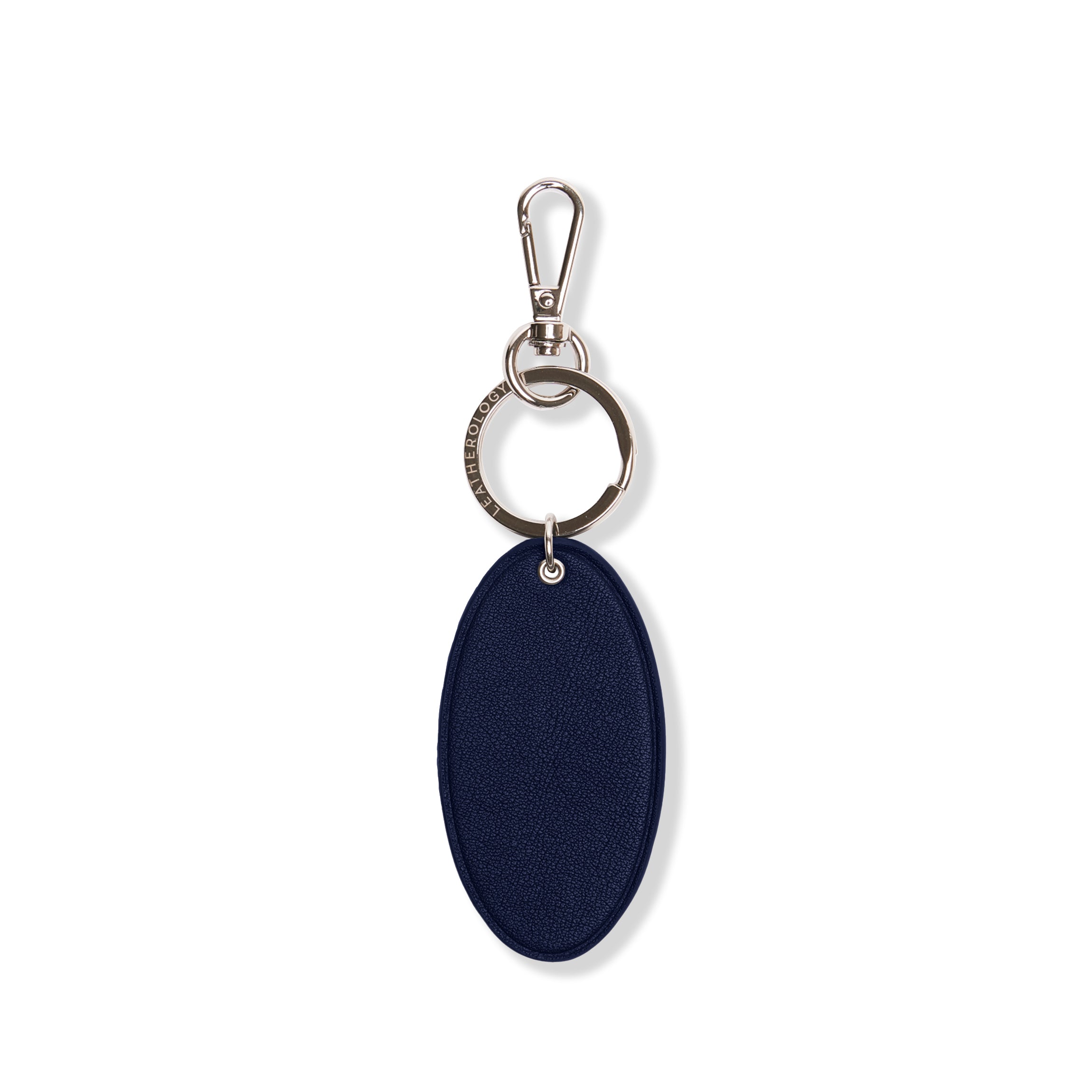 Oval Keychain Navy Blue