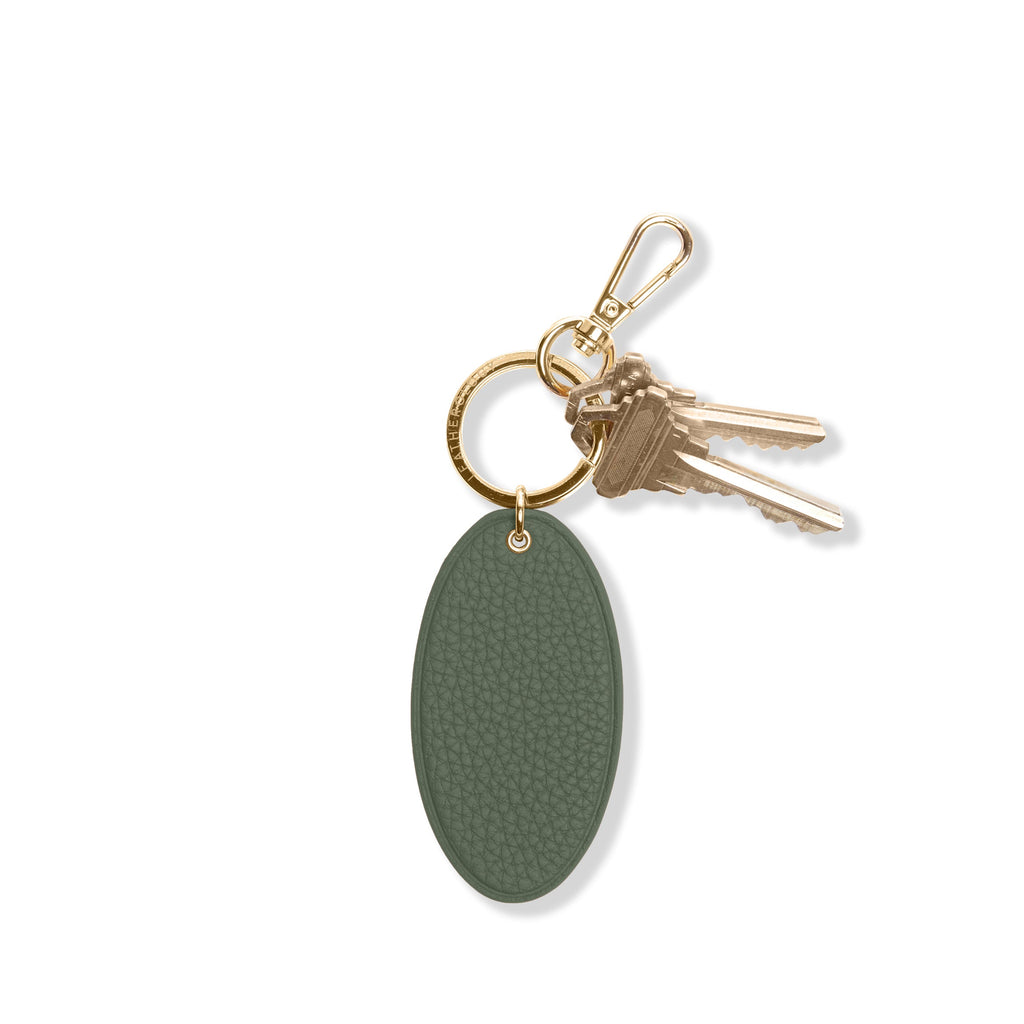 Oval Keychain Moss