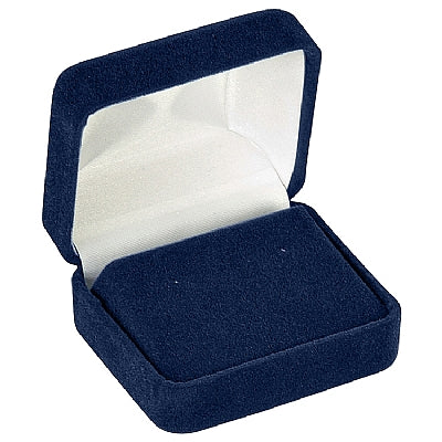 Velour Double Earring Box with White Sleeve