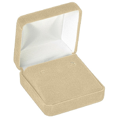 Velour Hoop Earring Box with White Sleeve
