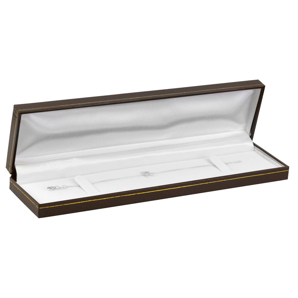 Paper Covered Bracelet Box with Gold Accent