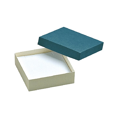 Ribbed Paper Covered Pendant Box with Foam Insert
