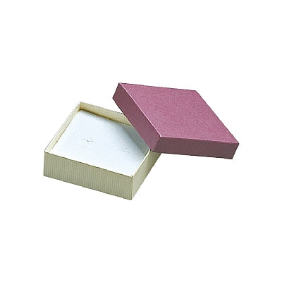 Ribbed Paper Covered Single Earring Box with Foam Insert