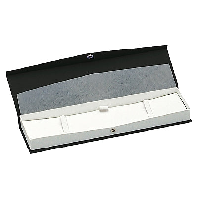 Textured Paper Covered Bracelet Box with White Insert