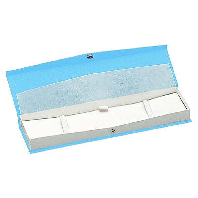 Textured Paper Covered Bracelet Box with White Insert