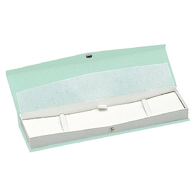 Textured Paper Covered Bracelet Box with White Insert