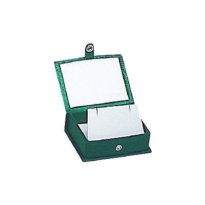 Lizard Skin Textured Leatherette Regular Pendant Box with White Interior