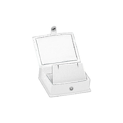 Lizard Skin Textured Leatherette Regular Pendant Box with White Interior