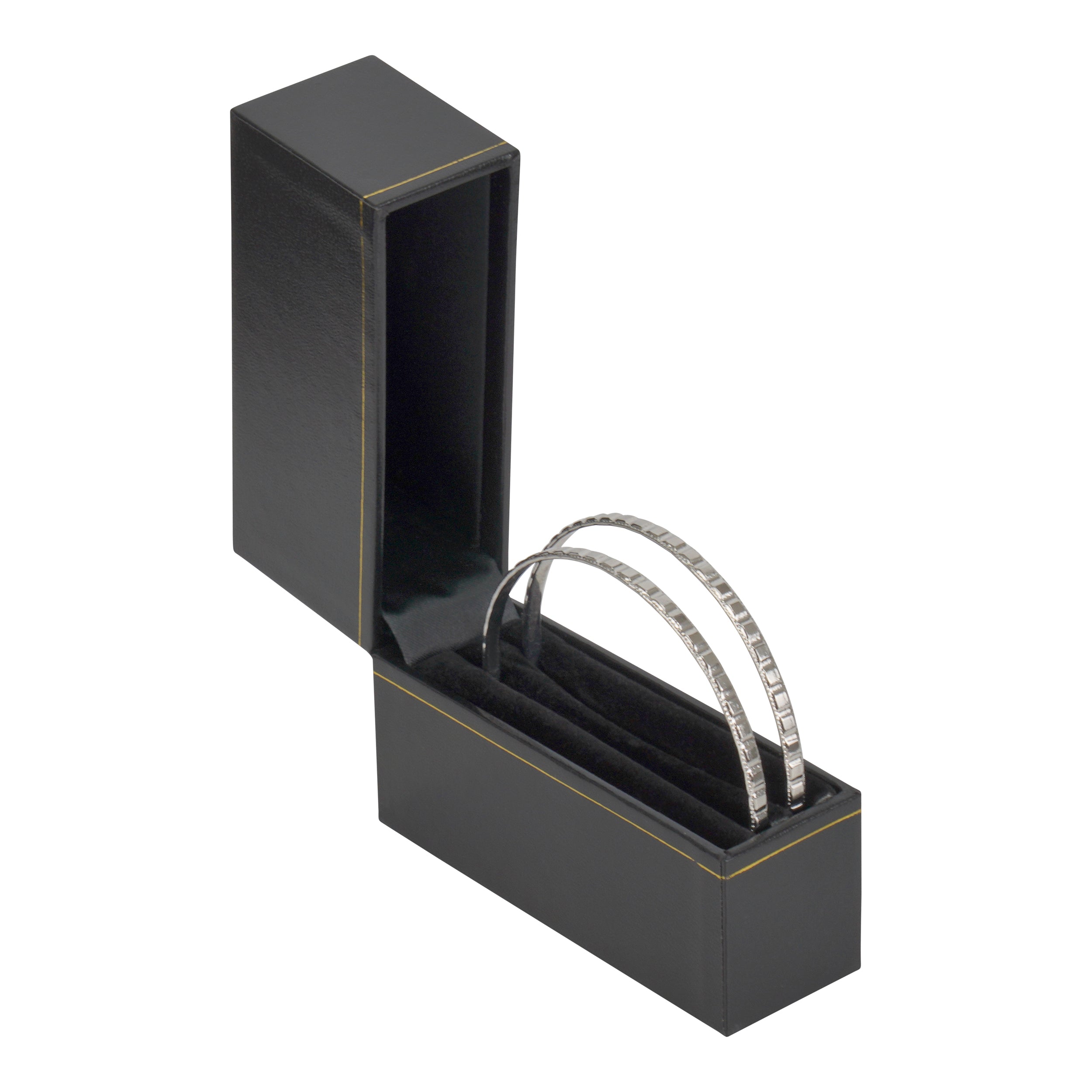 Paper Covered Double Bangle / Large Hoop Earring Box