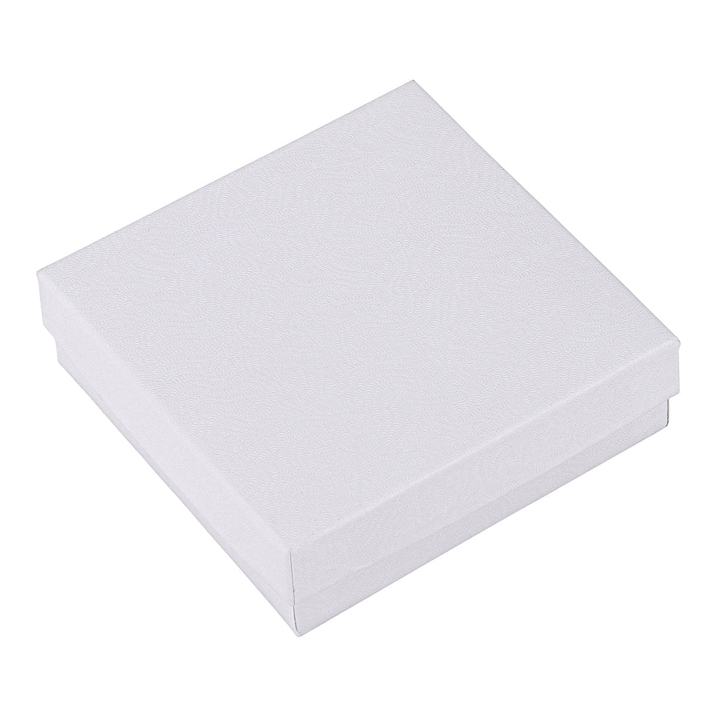 White Swirl Cotton Filled Cardboard Boxes