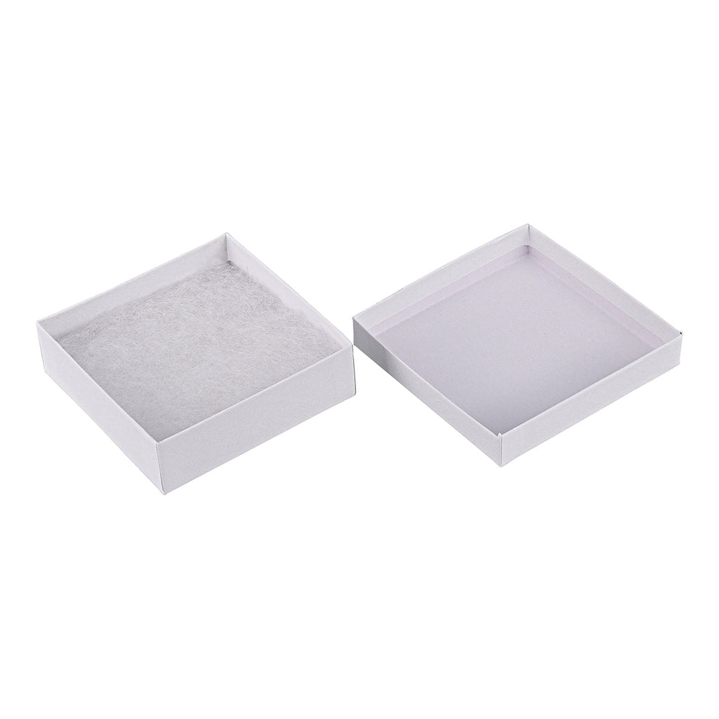 White Swirl Cotton Filled Cardboard Boxes