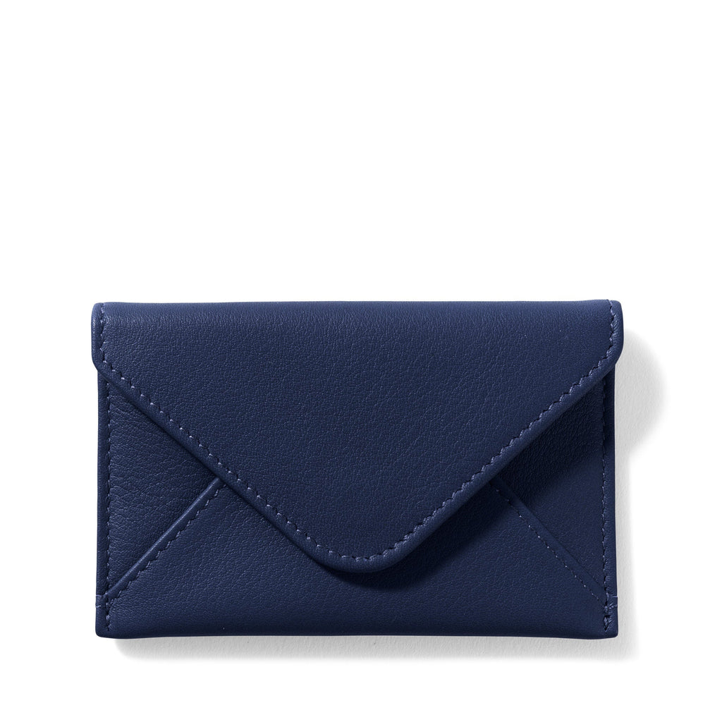 Envelope Card Case Navy Blue