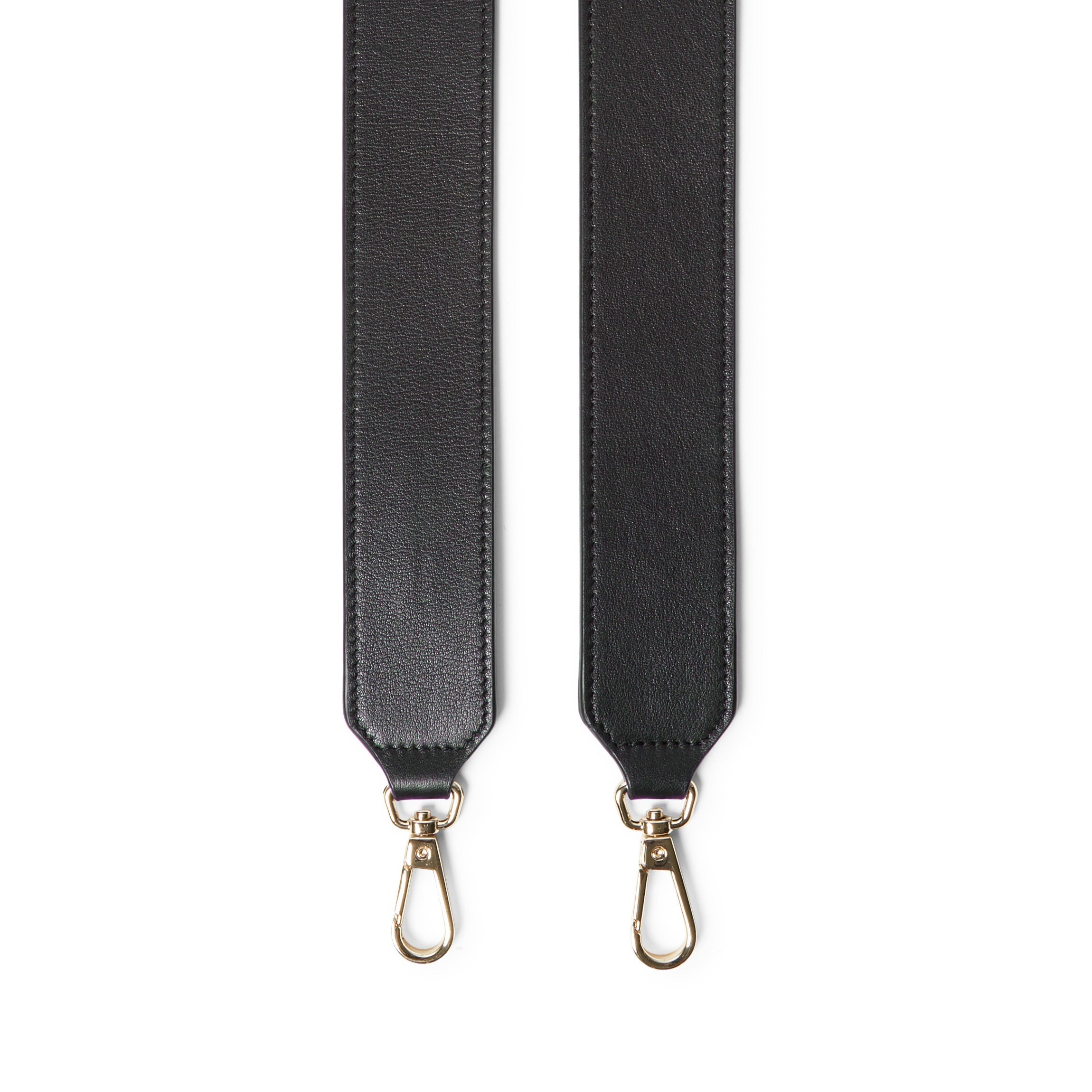 Guitar Short Crossbody Strap Black Onyx Light Gold Hardware