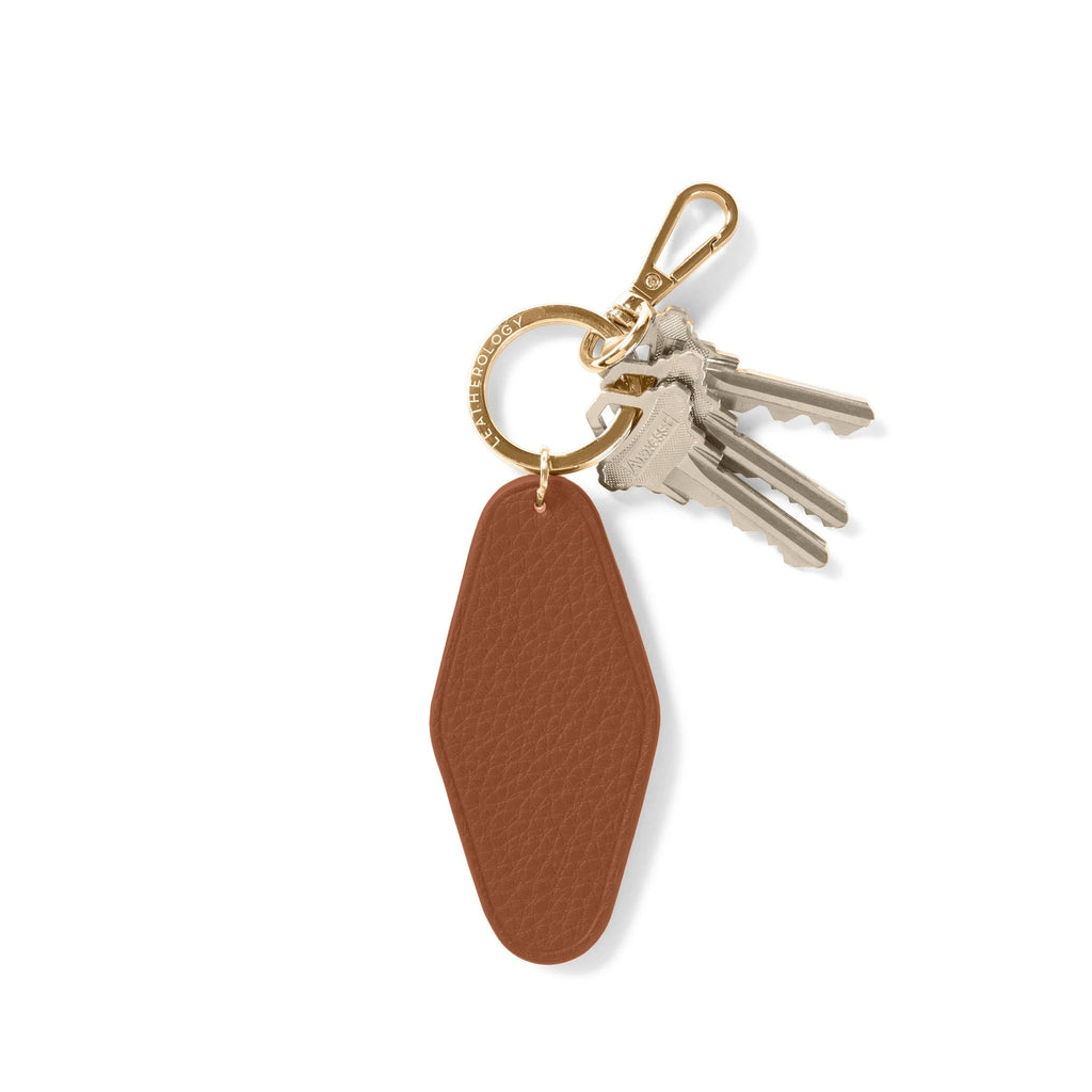 Hotel Keychain Saddle Brown