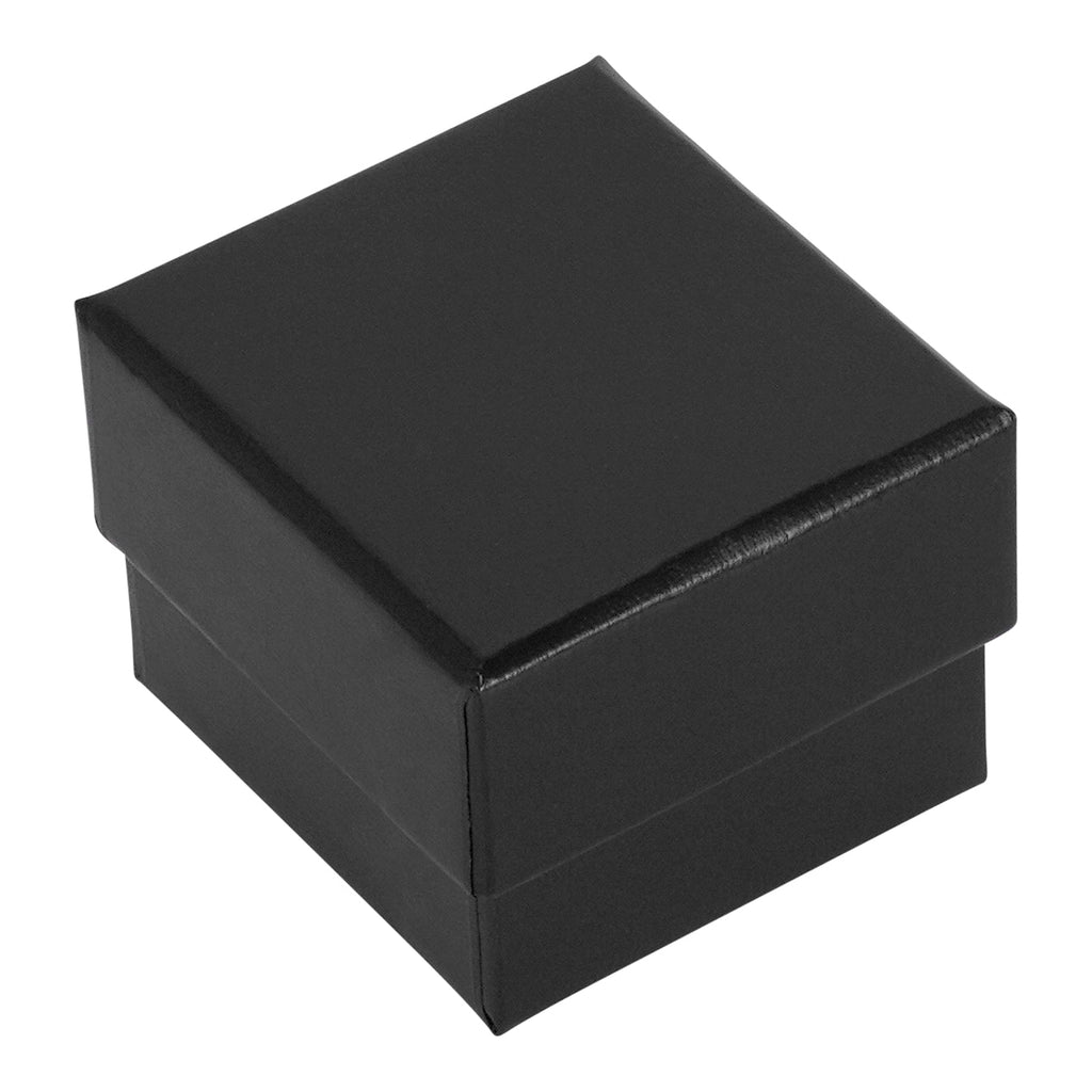 Leatherette Single Ring Box with Matching Insert and White Window