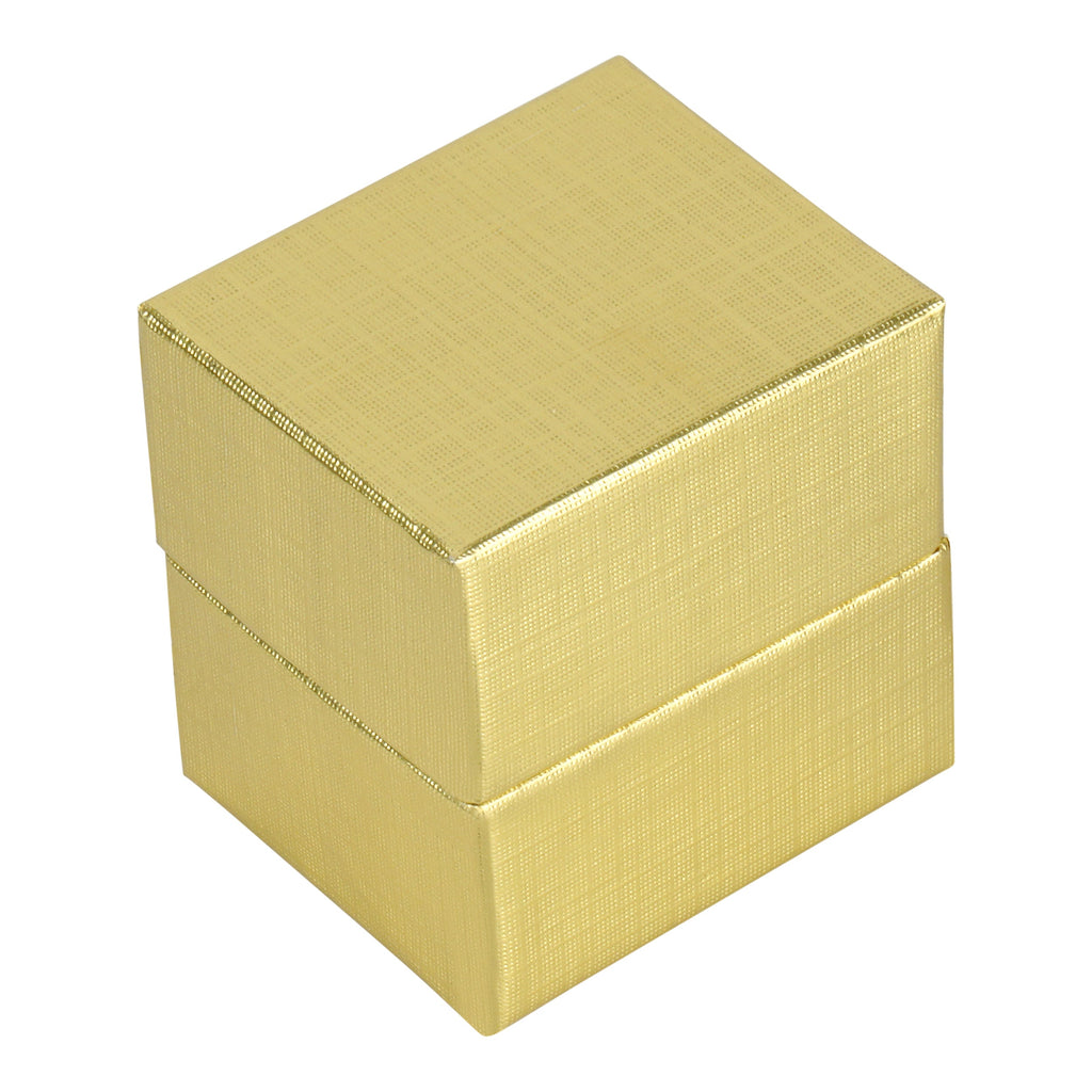 Silver and Gold Linen Cotton Filled Cardboard Box