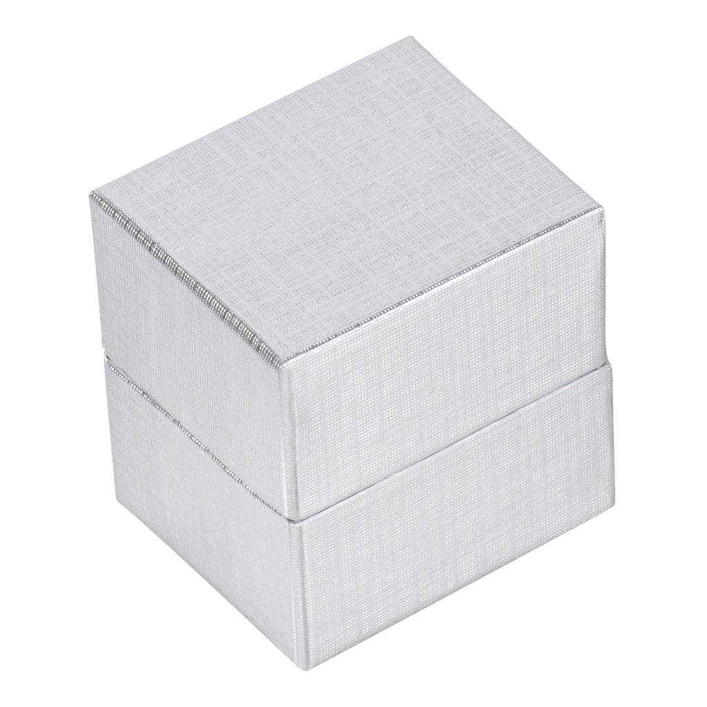 Silver and Gold Linen Cotton Filled Cardboard Box