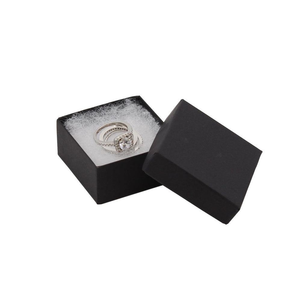 Cotton Filled Cardboard Ring or Earring Box