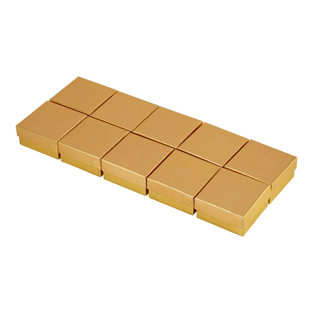 Silver and Gold Linen Cotton Filled Cardboard Box