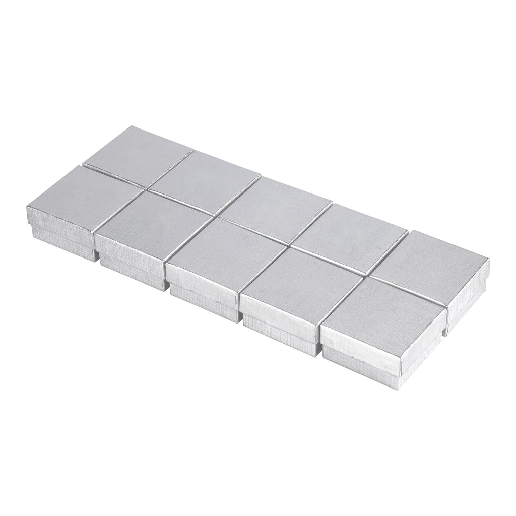 Silver and Gold Linen Cotton Filled Cardboard Box