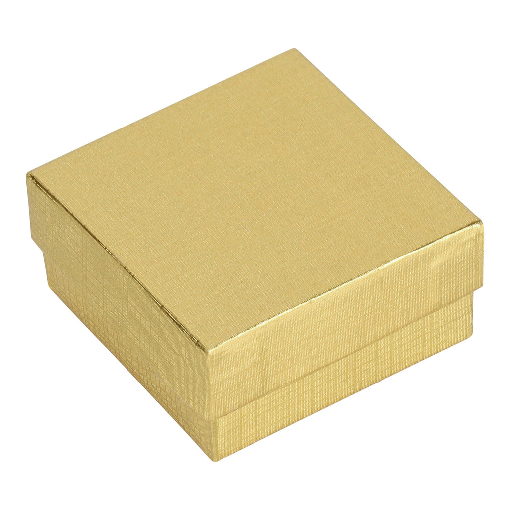 Silver and Gold Linen Cotton Filled Cardboard Box