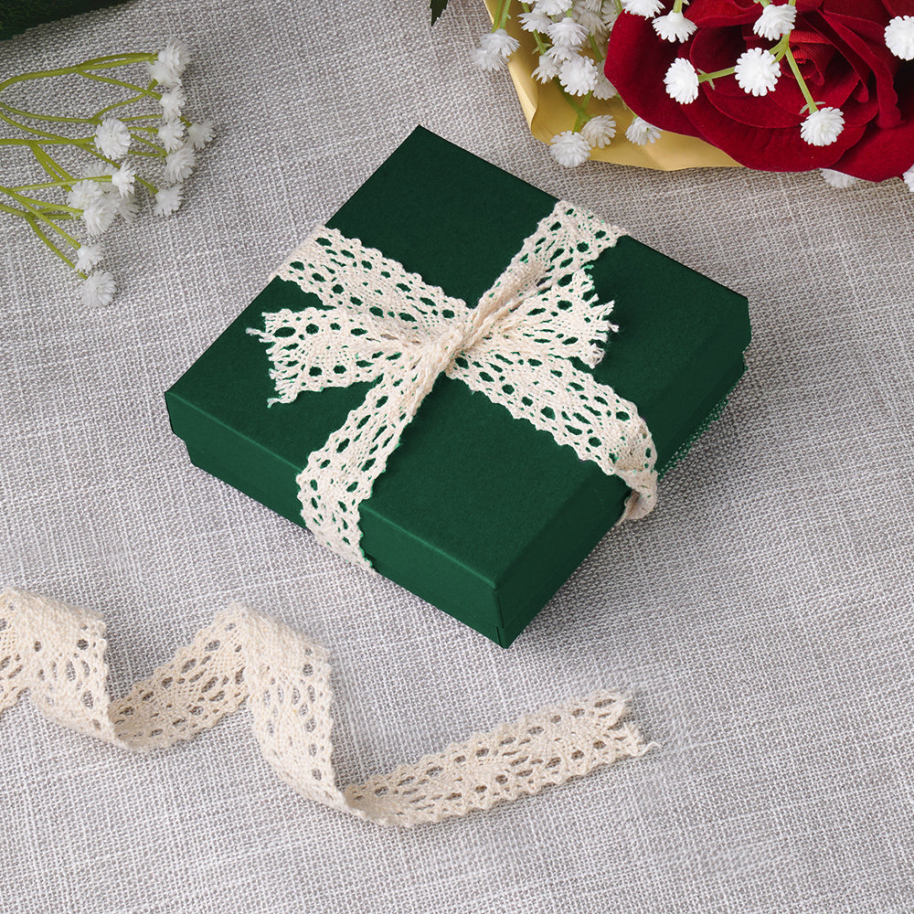 Cotton Filled Cardboard Earring-Pendant-Bracelet Box