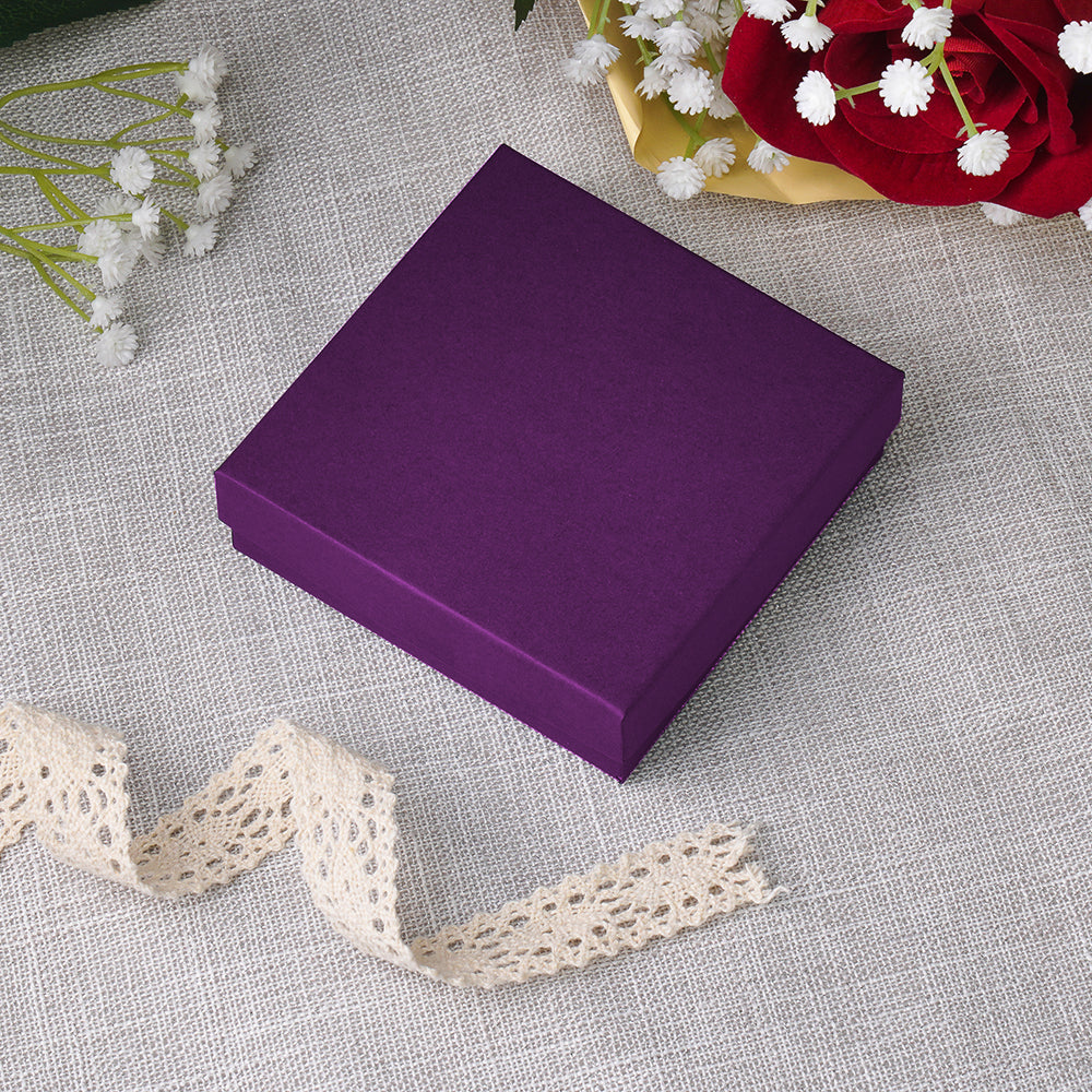 Cotton Filled Cardboard Earring-Pendant-Bracelet Box