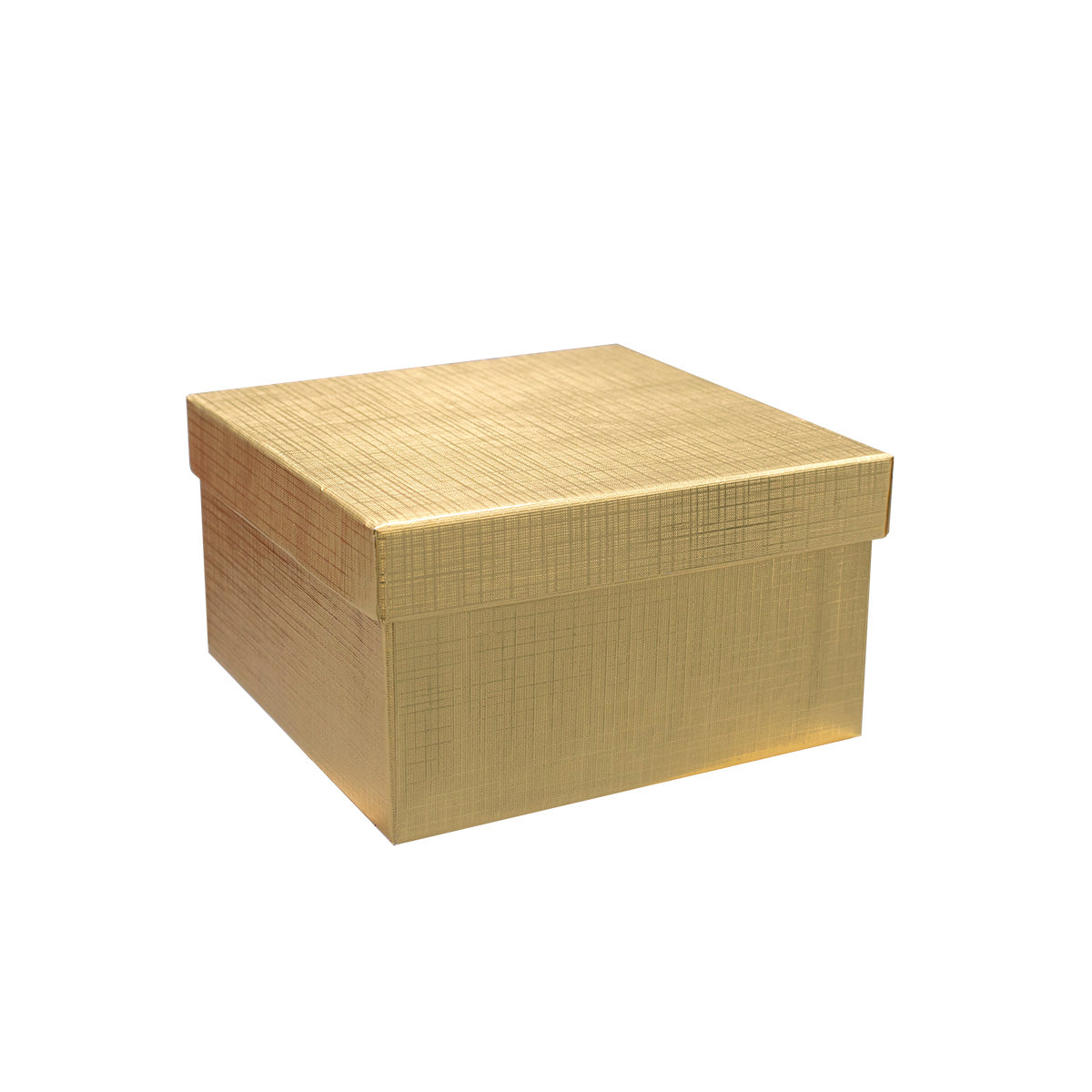 Silver and Gold Linen Cotton Filled Cardboard Box