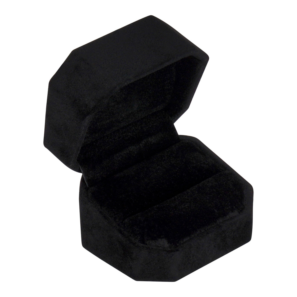 Single Ring Box Wrapped and Lined with Rich Nova Suede