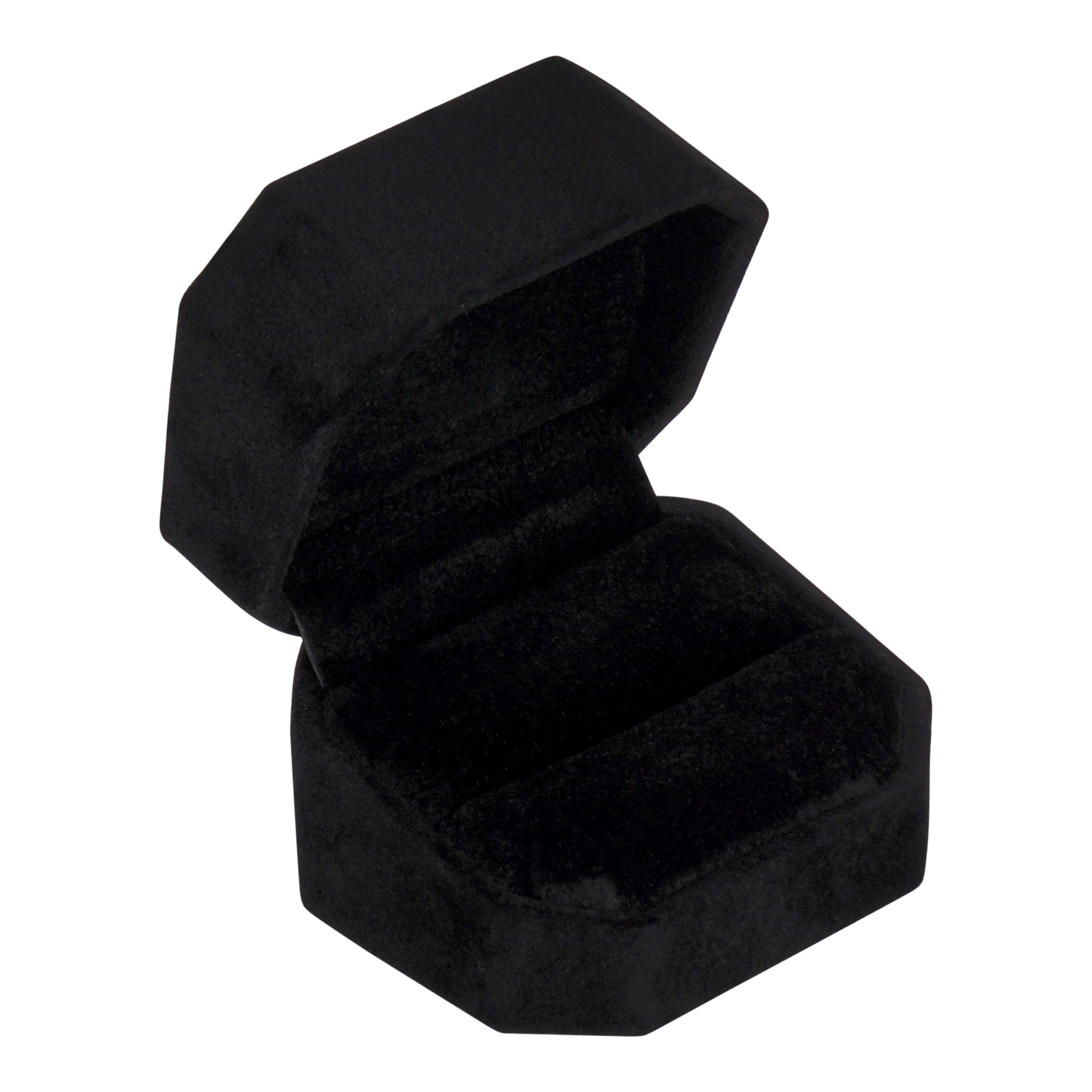 Single Ring Box Wrapped and Lined with Rich Nova Suede