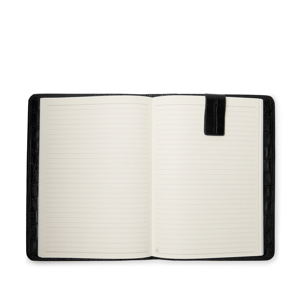 Magnetic Bookmark Black Croc