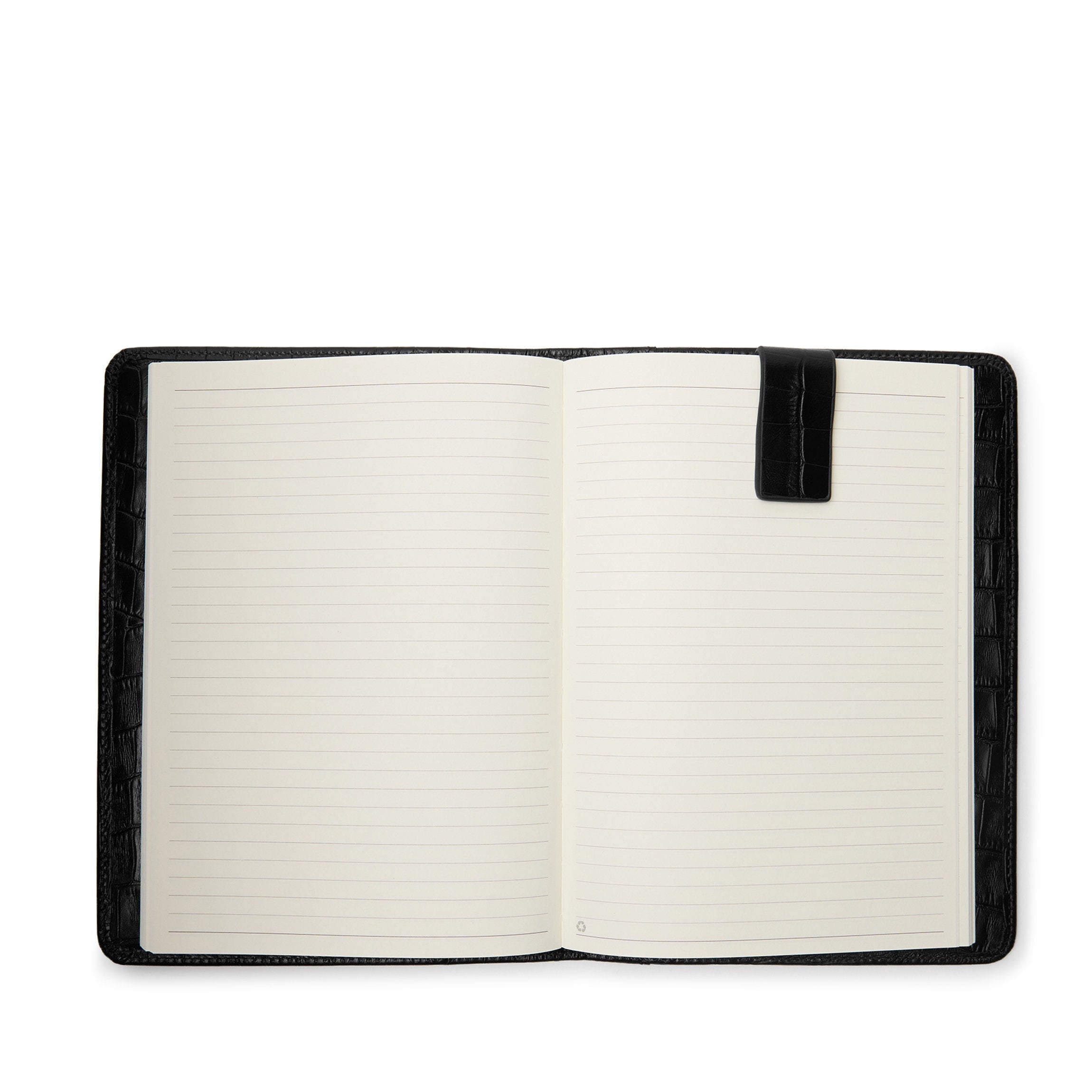 Magnetic Bookmark Black Croc