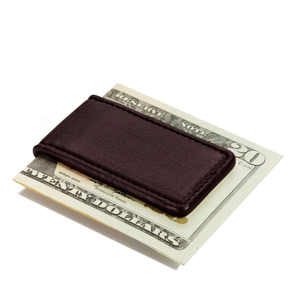 Magnetic Money Clip Brown